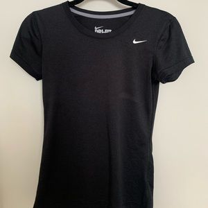 Black workout short sleeve shirt from Nike